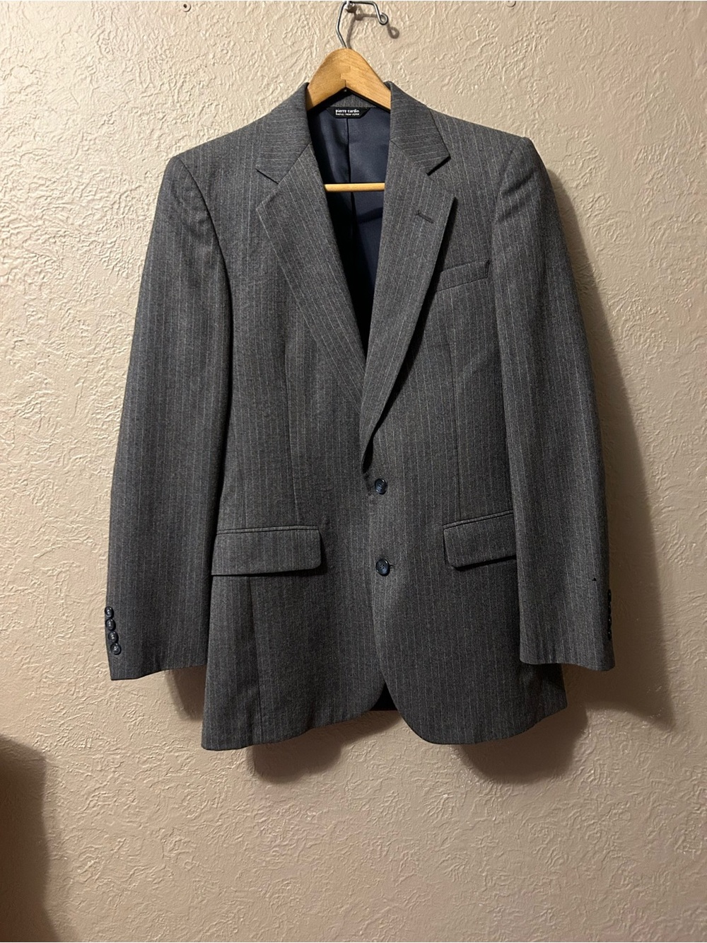 Pierre Cardin Gray Pinstripe Men's Blazer